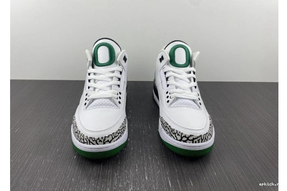 Rep EP Ducks Jordan 3 Oregon Retro White Crew Pit 594282233 594282233 0223